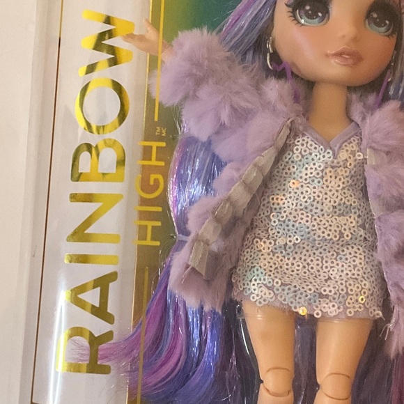 Rainbow Purple Fashion Doll with Outfit - Picture 3 of 6